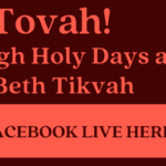 Facebook Live High Holy Day Services at Beth Tikvah